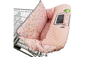 RHYDEER Shopping cart Cover for Babies-high Chair Cover, Dotted Minky Touching, Multi in 1 Design, 360 Full Protection, roll 