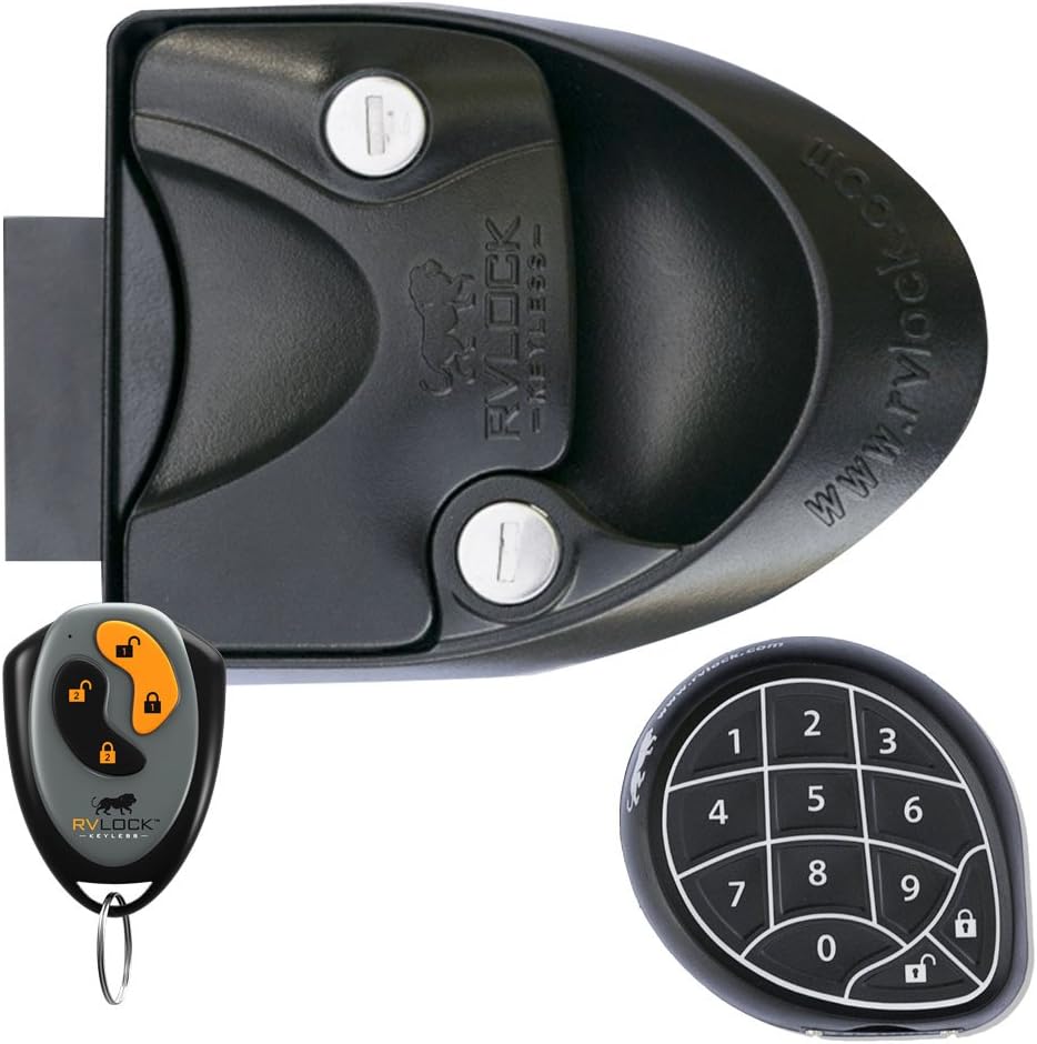 RVLock V3 Keyless Handle w/Wireless Keypad & Remote Fob, Interior