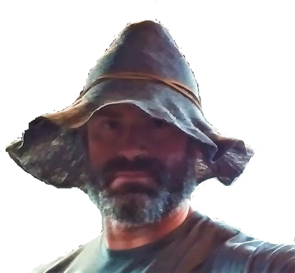 leather hillbilly hat