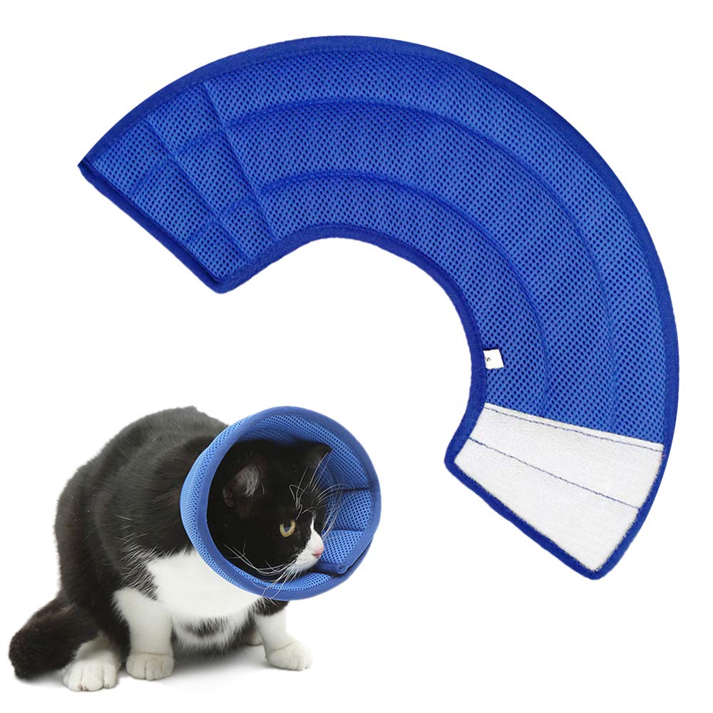 Vetoo Recovery Collar Soft E-collor For Pet Dogs Cats Rabbits, Breathable Mesh Cone Protective Quicker Healing Anti-Bite Anti-Lick Easy Eat and Drink