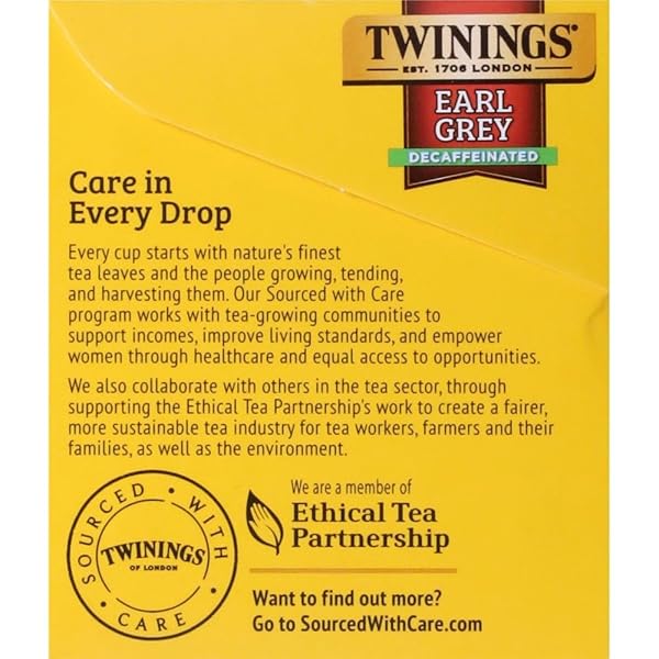 TWININGS EARL GREY DECAF TEA, 20 COUNT