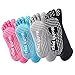Meaiguo Yoga Socks Non Slip Skid Pilates Barre Grip Socks With Toes Cotton For Women Men