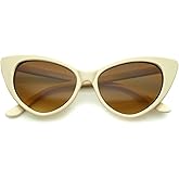 zeroUV - Women's Retro Oversized High Point Cat Eye Sunglasses 54mm