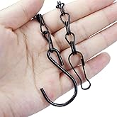 10 Pack Black Hanging Chains for Planters,Lanterns,Bird Feeders,Billboards,Plant Baskets etc, Length 9.5 Inch,Outdoor Indoor Use
