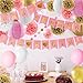 Baby Shower Decorations for Girl Pink and Gold Baby Girl Shower Decorating Kits with Banner, Balloons, Pom Poms Flowers, Paper Lantern, Paper Garland, Tassels …