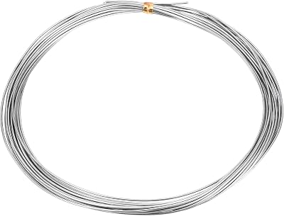 sourcing map 99.995% Zinc Wire Rod 0.8mm Dia 5000mm Length Metal Anode for DIY