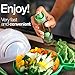 ELLTERA Salad Bowl Cutter- with BONUS Oil Sprayer Set for Easy Dressings- Strain, Slice & Serve Fruits or Veggie Salads Effortlessly & Instantly in Just 60 Seconds-BPA-FREE & Sturdy Salad Bowl Chopper