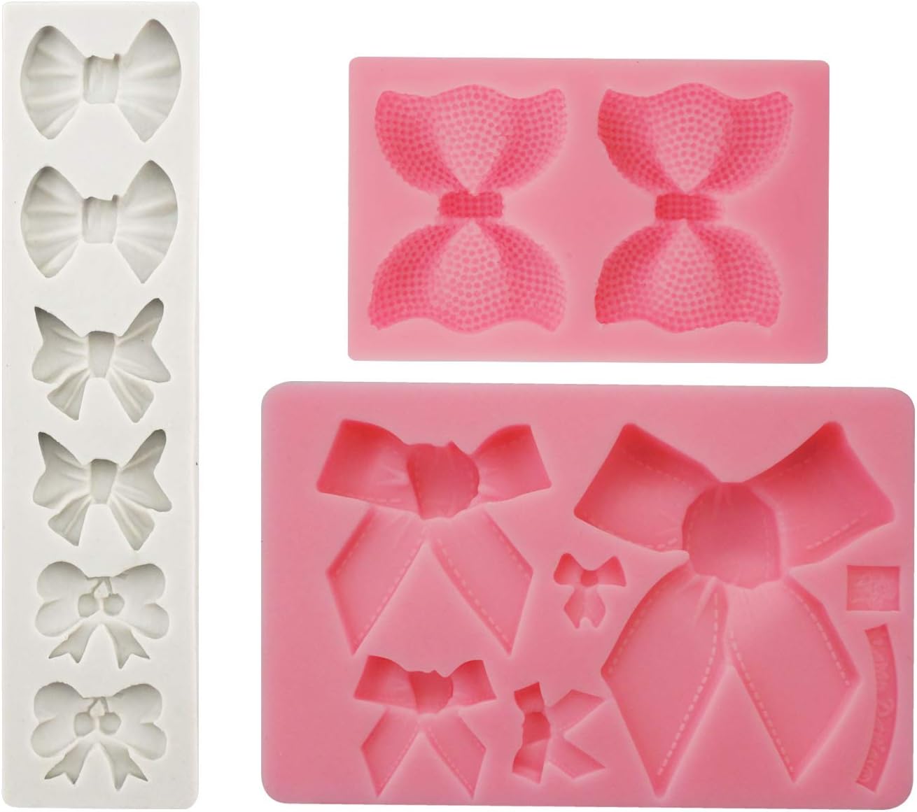 Chokov Bow Fondant Mold Candy Cake Silicone Mold for Sugar Craft Gumpaste Cake Decoration