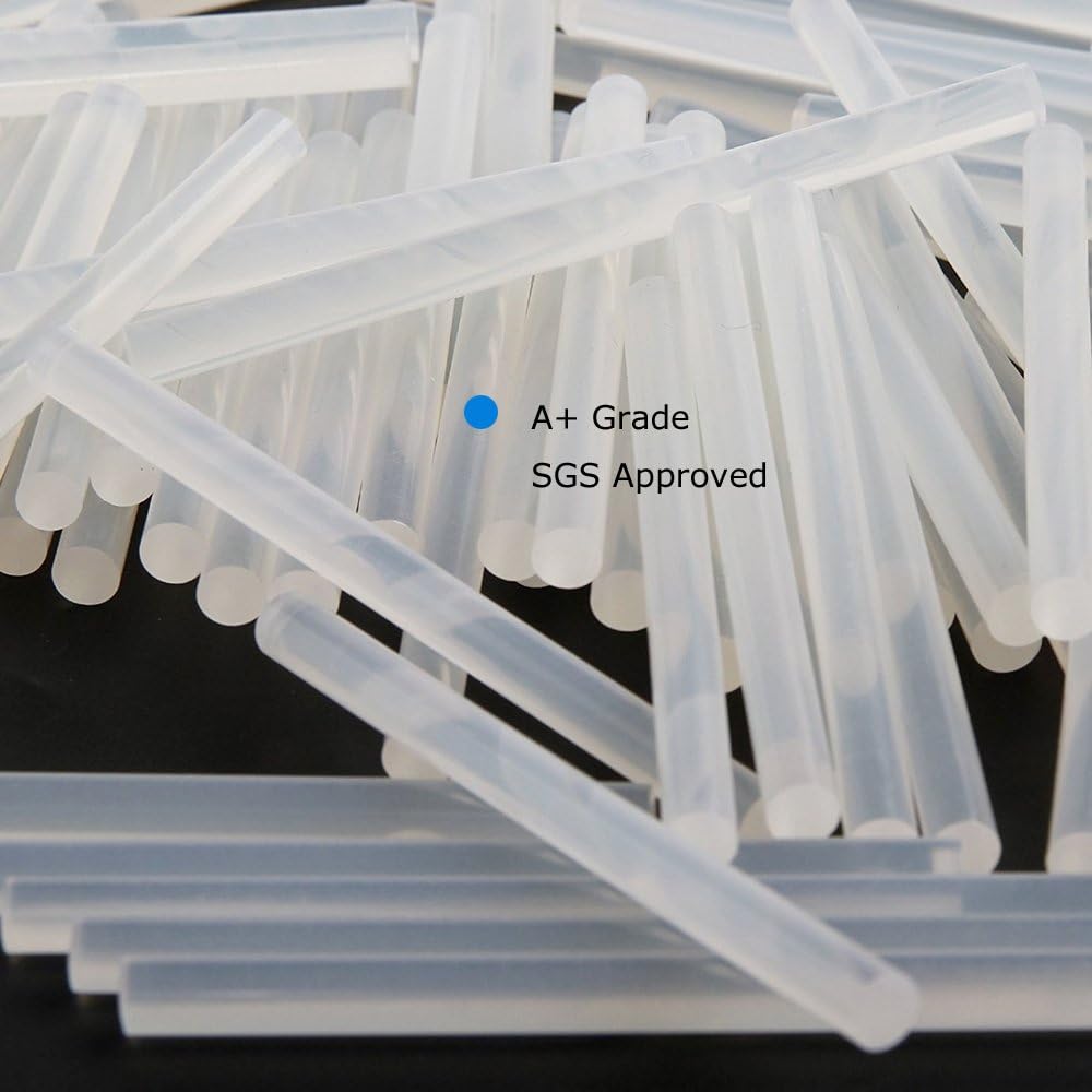 BEEWAY Hot Gun Sticks Φ 7.0mm, 125 Pack 7mm x 100mm Hot Glue Gun Sticks for Glue Guns SGS Approved, Clear, 7mm x 100mm Pack 125 - Image 4