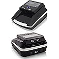 DETECK DETECK DT-10C Portable Counterfeit Bill Detector Machine, Automatic 4-Way Direction USD & EUR Value Counting, Counterfeit Money Detector UV/IR/MG for Small Businesses (Battery Included)