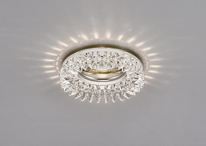 Diyas Il30833ch Crystal Downlight Round With Square Crystals