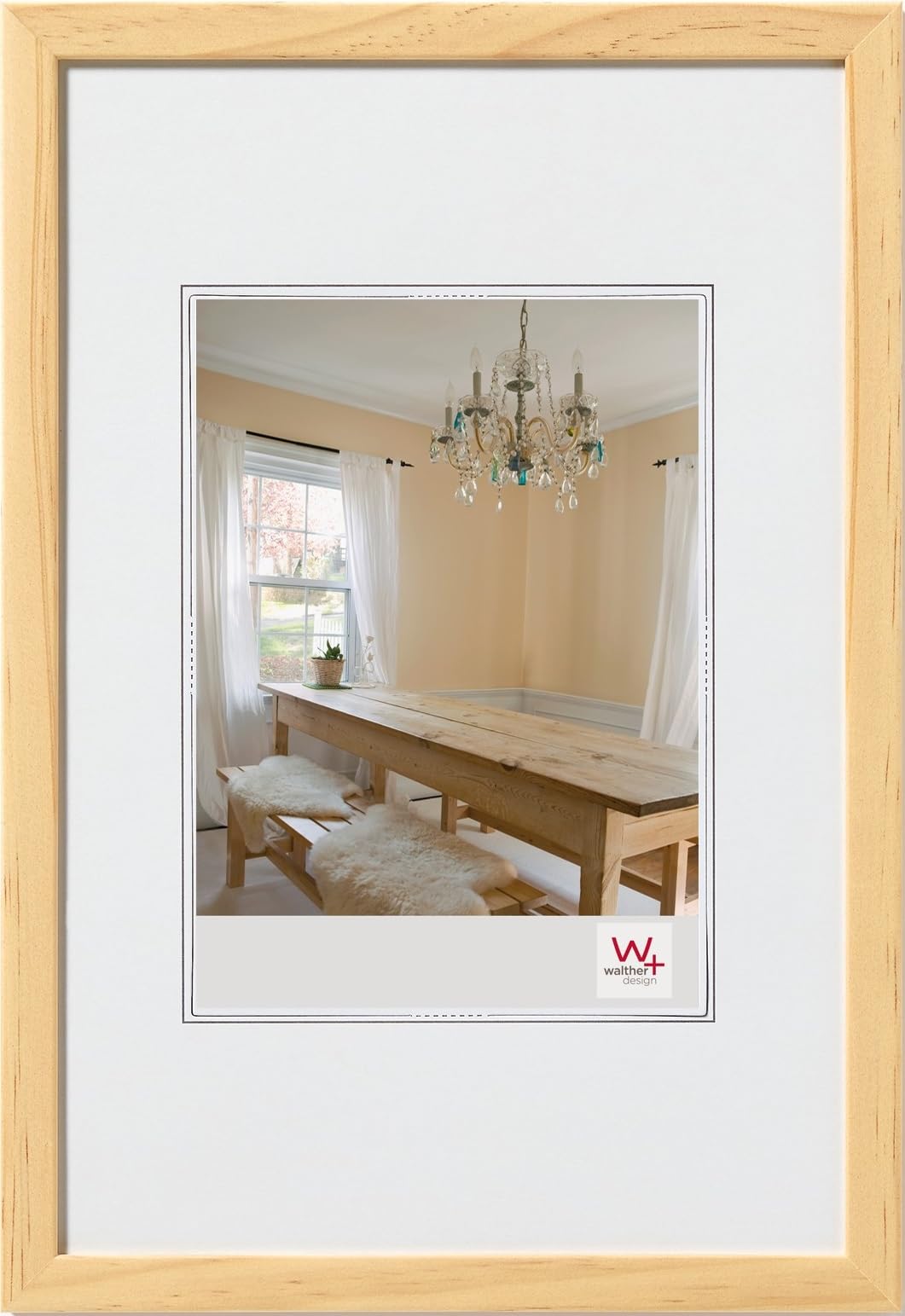 walther Design Picture Frame Pine 18 x 24 cm Peppers Wooden Frame BP824K — image 1