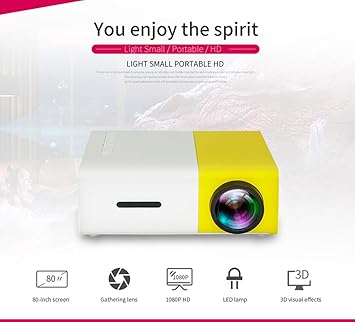 Tous Mini proyector doméstico Y300, HD 1080P, Fuente de luz LED de ...