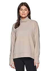 RBX Women's Lightweight Sweater Relaxed Mock Neck