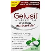 Gelusil Antacid/Anti-Gas Tablets Cool Mint, 100 Tablets