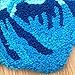 USTIDE Blue Rose Area Rug Antiskid Carpet/Area Rug Kids Rug