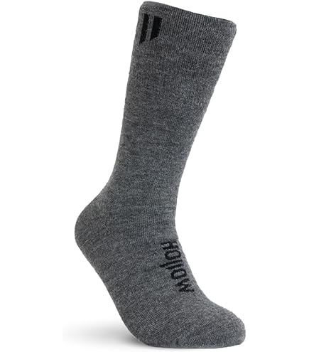Chaussettes Cheville Alpaga Hollow – Régulation Température – Gris – Taille L
