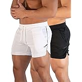 sandbank Men's 5" Gym Workout Short,Quick Dry Active Running Bodybuilding Shorts with Pockets