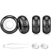 GW Stopper Charms 925 Sterling Silver Round Rondelle Spacer Beads for Charm Bracelets for Women