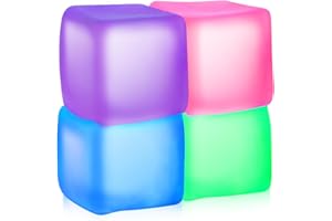 OPLLSAI Fidget Toy Stress Cube 4 Pack, Cube Squishies Anxiety Stress Relief with Thick Substance,Fidgets for Classroom,Stress Balls for Adults Kids Children Teens