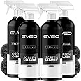 EVEO® Screen Cleaner Spray Kit (Streak-Free) TV Screen Cleaner for Smart TV, LCD, LED, OLED | Computer Screen Cleaner Spray and Wipe Microfiber Cloth for TV, Monitor, Laptop, iPad, Car & More - 4 Pack