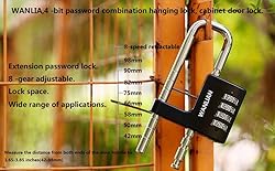 Combination Lock,4 Digit Combination Lock 3/8Inch