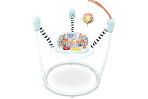 GENTLE MONSTER Baby Jumper Activity Center with lusic Lights & Sounds -Gentle llonster Baby Bouncer Stationary Entertainment PlayStation with Interactive Toys for 6-12 Months Development