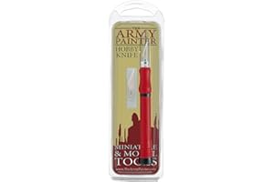 The Army Painter Hobby Knife - Stainless Steel Craft Knife with Soft Grip and 5 Extra Precision Blades - Craft Knife Set, Art Knife & Mouldline Remover for Metal and Plastic Miniatures