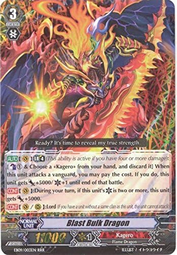 Amazon Com Cardfight Vanguard Tcg Blast Bulk Dragon Eb09
