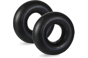 HAKULA MATATA 20'' 8.00-8'' to 10.00-8'' Universal Replacement Fit Inner Tube with TR4 Straight Valve Stem, Heavy Duty Inner Tire Replacement for Lawn Mowers, Tractors, Golf Carts, Garden Trailers and More, 2Packs