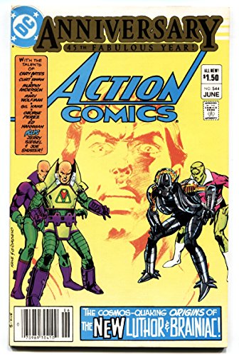 Action #544 1983 comic book First Lex Luthor Armor suit Brainiac