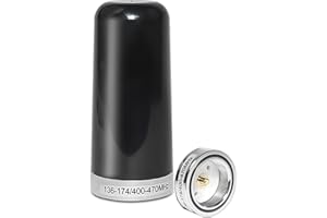 Anina 3DB Gain GMRS Antenna NMO Mount, Dual-Band UHF VHF 136-174MHz 400-470MHz, 3.5” Antenna NMO Connection for Midland Car Truck Ham Radio Amateur Mobile Radio Two Way Radio Marine Boat VHF Radio