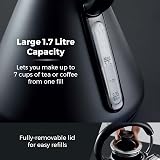 Tower Sera Pyramid Kettle 1.7L 3KW Smoked Black Trim T10079BLK view 4