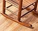 BplusZ Child Rocking Chair Outdoor Toddler Wooden Rocker for Kids Ages 3-6 - Ideal for Patio, Porch, and Indoor Outside Use, Brown