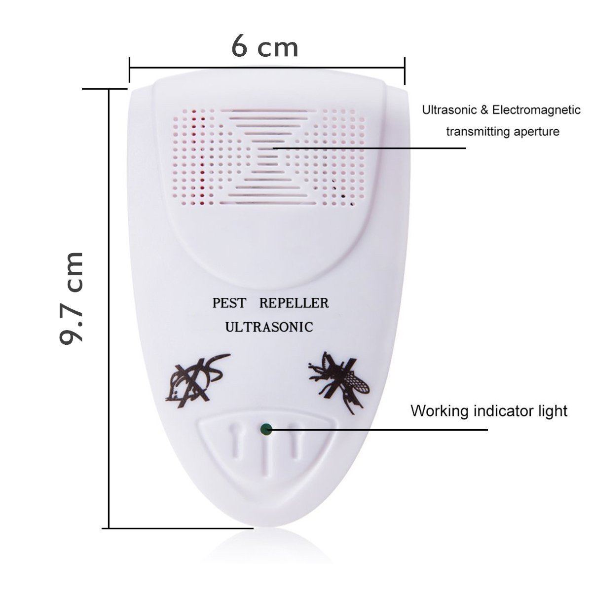 Ultraschall Pest Repeller 3 Pack Elektronische Plug in Pest Repellent- Schädlingsbekämpfung Ausrüstung für Insekten, Mäuse, Ratten, Roaches, Spinnen, Bugs