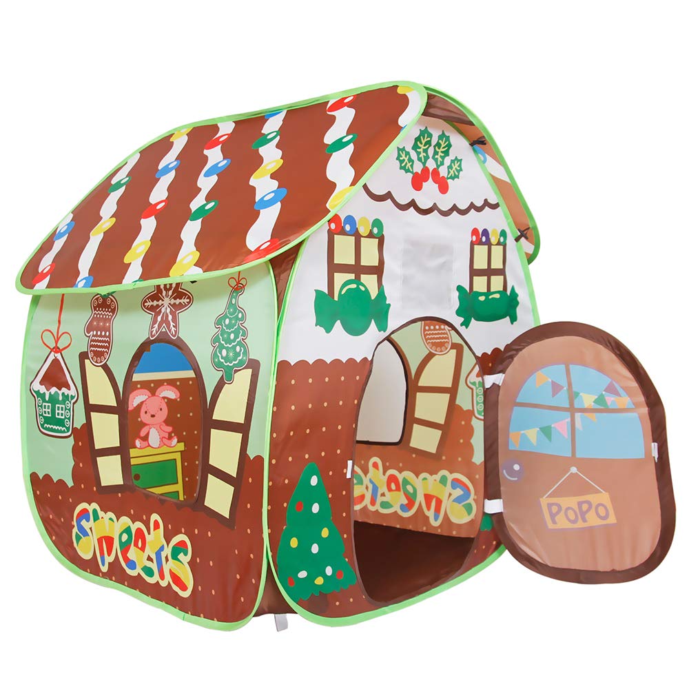 Homfu Play Tent For Kids For Indoor Outdoor Playhouse Boys Girls Child Gift Gingerbread House