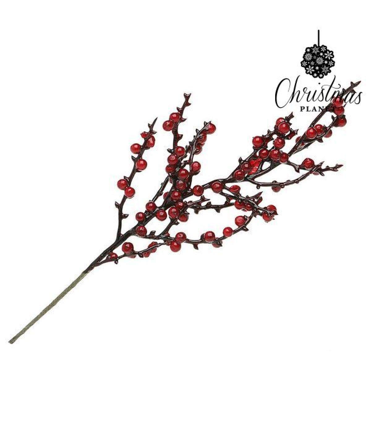 BigBuy Christmas Acebo, Red, 21 x 8 cm