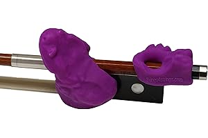 Original Bow Buddy Purple Raspberry 2-Piece Set: Things 4 Strings Bow Hold Buddies Violin/Viola Teaching Aid Accessory