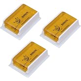 Rosin Natural for Violin Cello Viola Rosin Light Low Dust for Bows String Music Instrument Accessory Yellow with Case 3 Pack