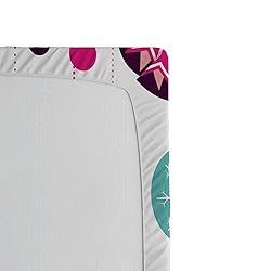 Ambesonne Christmas Fitted Sheet, Colorful Graphic