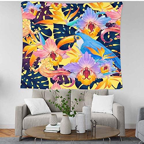 QLIYT Tropical Bird Tapestry Indian Mandala Bohemian Tapestry Wall Tapestry Wall Hanging Mandala Wall Hanging