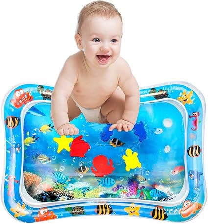 101cm 80cm Tapis Eau Gonflable Pour Bebe Coussin Tapis De Jeu Tapis D Eveil Jouet Matelas Bebe Amazon Fr Bebes Puericulture
