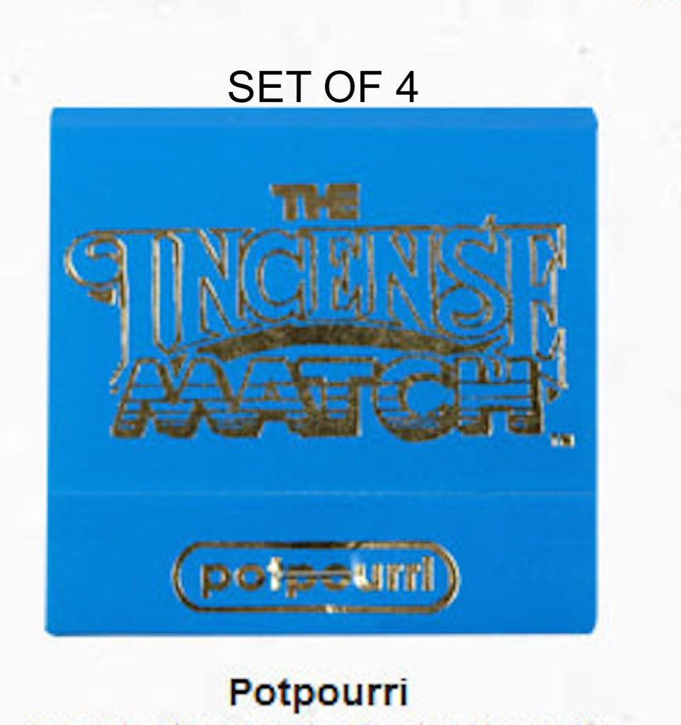 Incense Matches: Set of 4 Scented Match Books, Potpourri