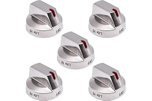 DG64-00473A Burner Dial Knobs for Samsung Gas Range NX58F5700WS NX58H5600SS NX58H5650WS NX58J7750SS NX58M6850SS NX58K7850SS G