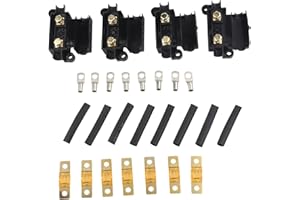 Qualoramall 40A Fuse Kit with 4 Heavy Duty ANS Holders and 7 x 40 Amp Bolt-On Fuses for Redarc BCDC Dual Battery and High Cur