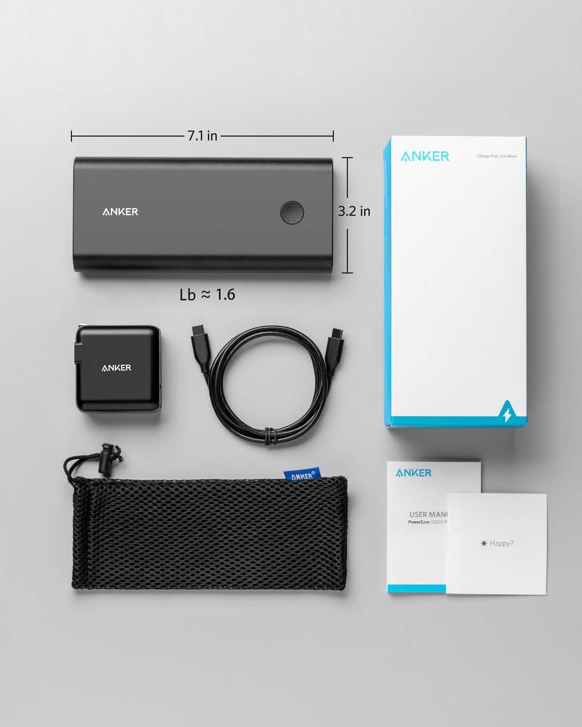 Anker PowerCore+ 26800mAh PD 45W with 60W PD Charger, Power Delivery Portable Charger Bundle for USB C MacBook Air/Pro/Dell XPS, iPad Pro 2018, iPhone 12 / Mini / 11/ Pro / XS Max / X / 8, and More