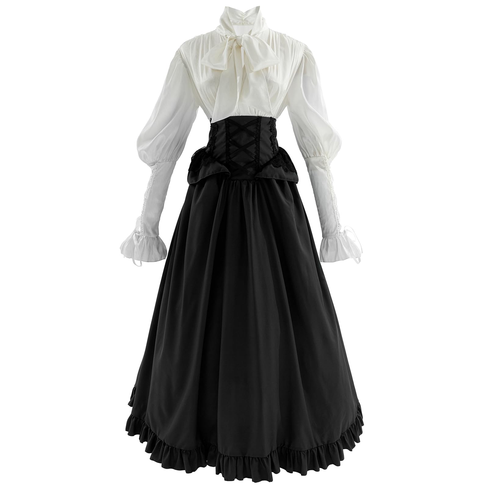 CR ROLECOS Bloomers Vintage Donna Con Elastico E Volant - Pantaloni Vittoriani Con Pizzo, Biancheria Intima O Pigiama, Morbidi E Comodi
