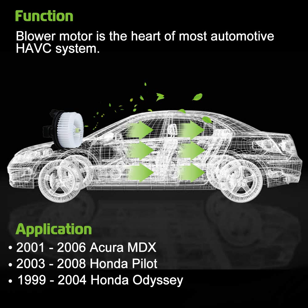 Blower Motor Assembly for 20012006 Acura MDX /19982002 Honda Accord