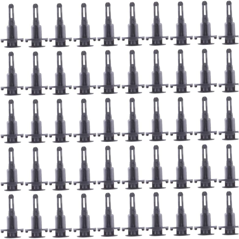 Fender Clips Car Door Push-Type Bumper Trim Rivets Screws Kits 9mm(0.35inch),50Pack