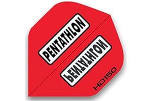 US Darts - 3 Sets (9 Flights) Pentathlon Red HD150 Standard Dart Flights